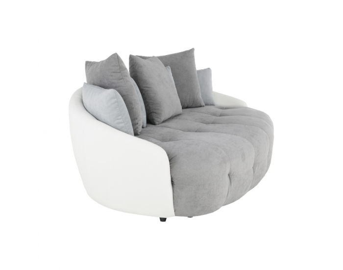 Pohovka Vildan - sivá / biela