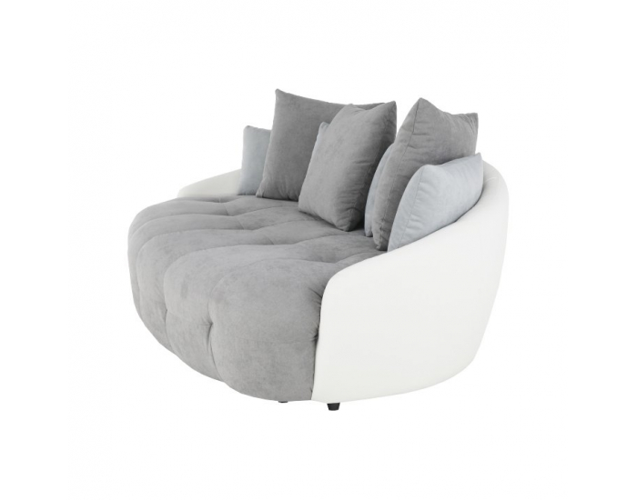 Pohovka Vildan - sivá / biela