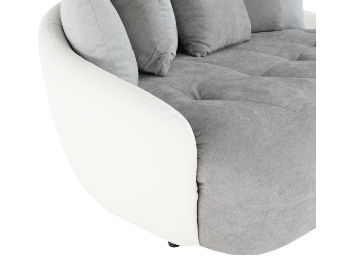 Pohovka Vildan - sivá / biela