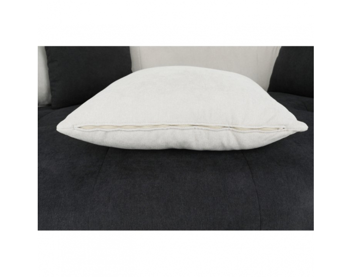 Pohovka Vildan - čierna / biela / svetlosivá