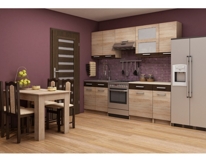 Dolná rohová kuchynská skrinka Polo S30OZ P - sonoma svetlá