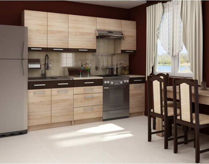 Dolná rohová kuchynská skrinka Polo S30OZ P - sonoma svetlá