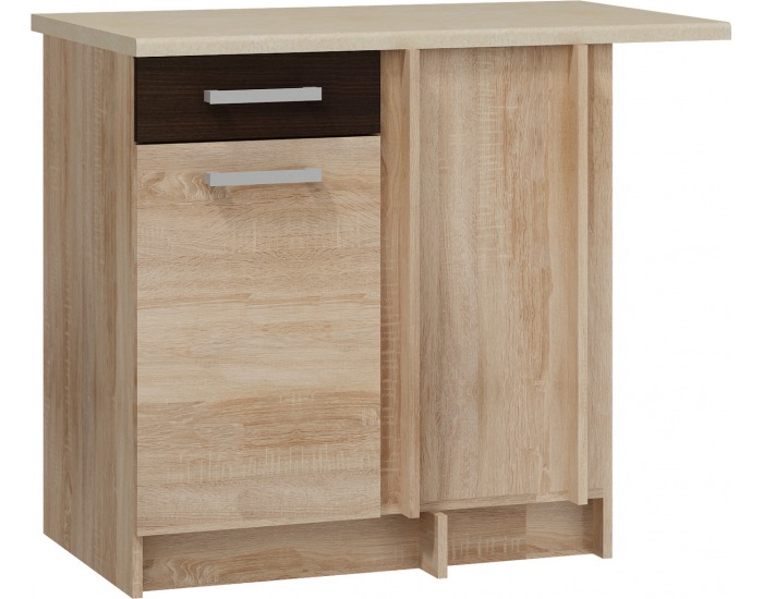 Dolná kuchynská skrinka Polo S80NP - sonoma svetlá / sonoma tmavá