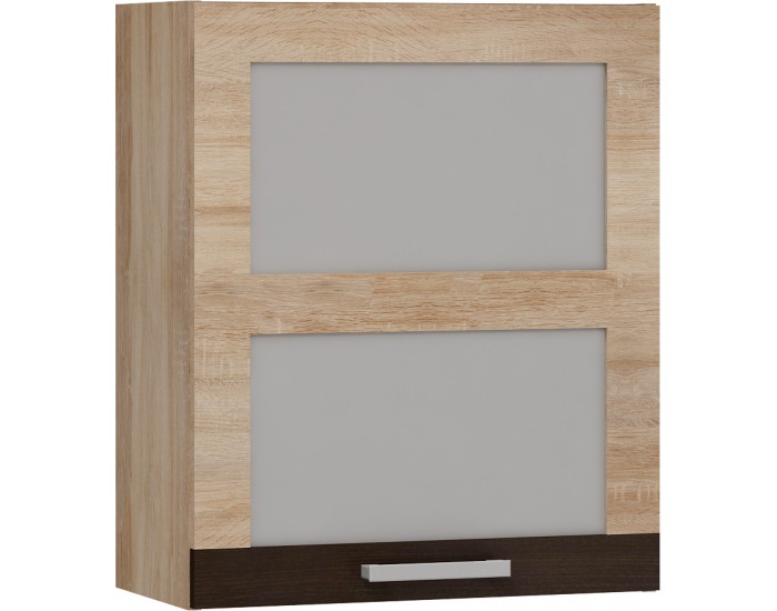 Horná kuchynská skrinka Polo W60PN - sonoma svetlá / sonoma tmavá