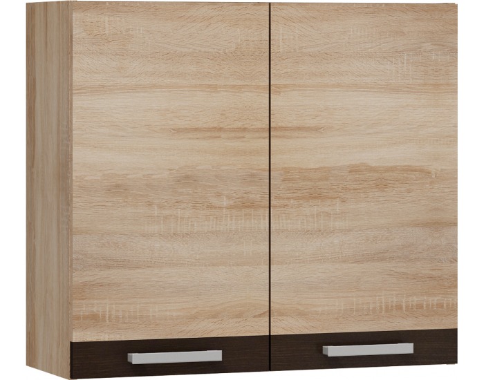 Horná kuchynská skrinka Polo W80 - sonoma svetlá / sonoma tmavá