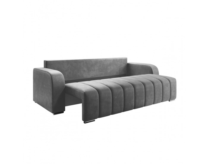 Rozkladacia pohovka s úložným priestorom Porima - sivá