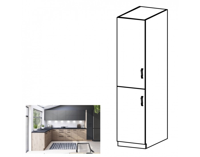 Potravinová skriňa Langen D40SP L - dub artisan