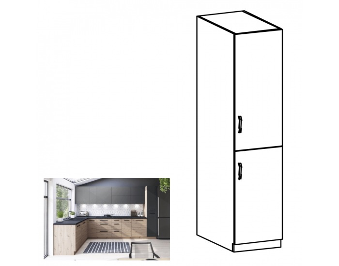 Potravinová skriňa Langen D40SP P - dub artisan