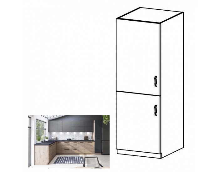 Potravinová skriňa Langen D60R L - dub artisan