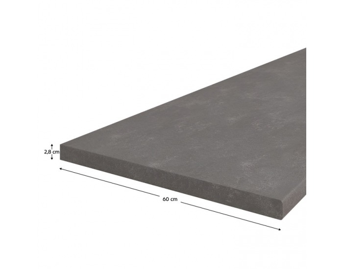 Pracovná doska PD 2,8 cm - metalic brown sivá