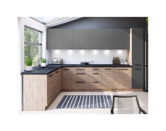 Pracovná doska PD 3,8 cm - čierny vulkán