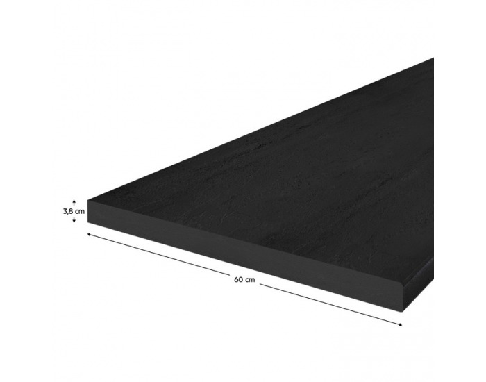 Pracovná doska PD 3,8 cm - čierny vulkán