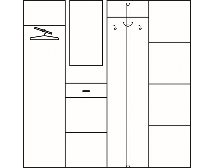 Predsieň Przedpokój 5 - craft tobaco / krémová