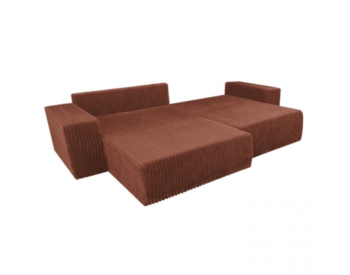 Rohová sedačka s rozkladom Prema Roh Uni L/P - hnedá 