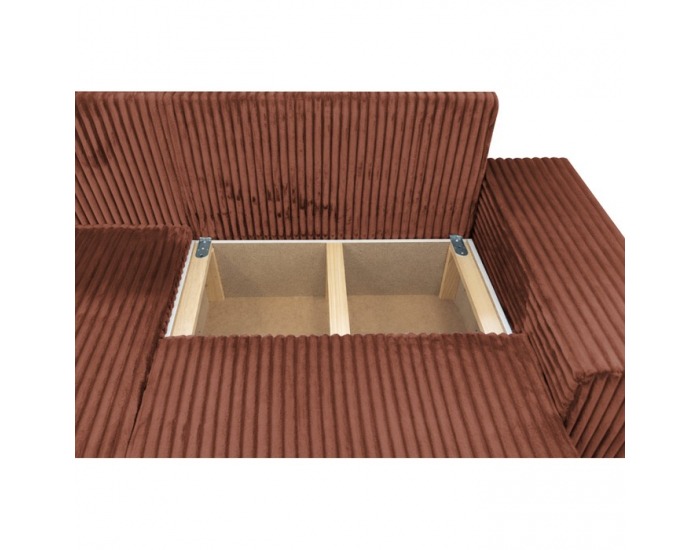 Rohová sedačka s rozkladom Prema Roh Uni L/P - hnedá 