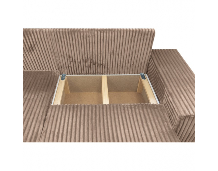 Rohová sedačka s rozkladom Prema Roh Uni L/P - sivohnedá (taupe)