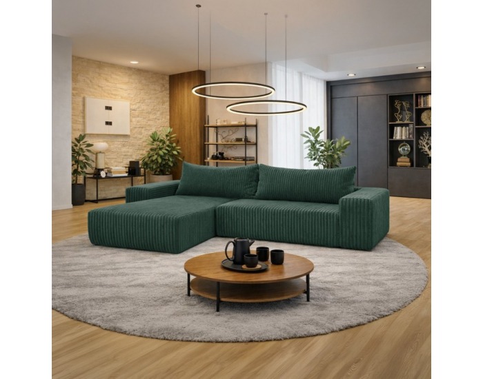 Rohová sedačka s rozkladom Prema Roh Uni L/P - zelená