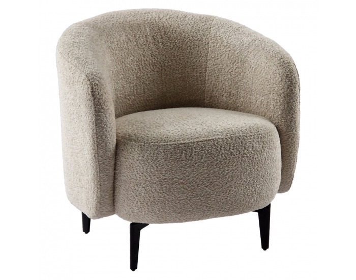 Kreslo Preso - béžová / čierna