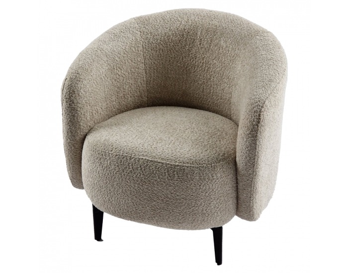 Kreslo Preso - béžová / čierna