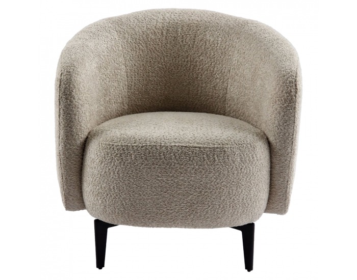 Kreslo Preso - béžová / čierna