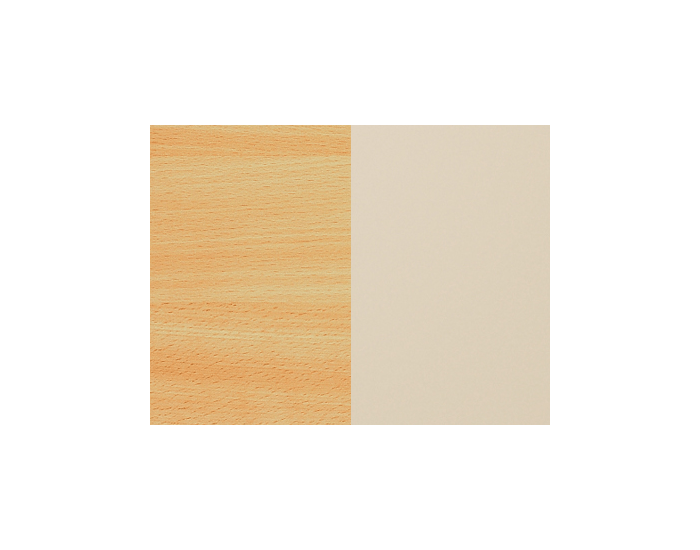 Taburetka ZKU-04 - buk / béžová ekokoža