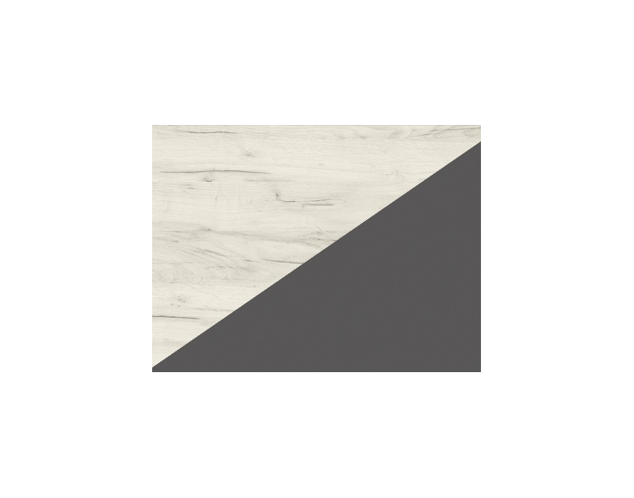 Polica (3 ks) Kitty KIT-10 - craft biely / grafit