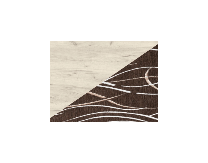 Jedálenský set ZKU-02/04 - craft biely / šenil safari