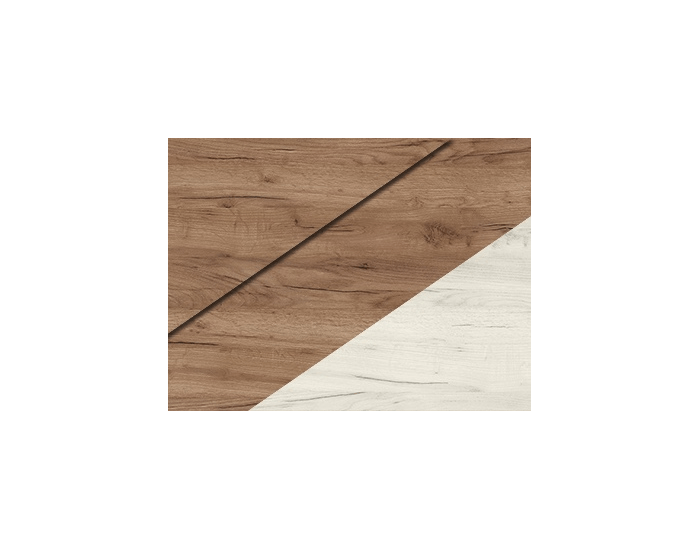 Šatníková skriňa s posuvnými dverami Puerto 240C 3D - craft tobaco / craft biely