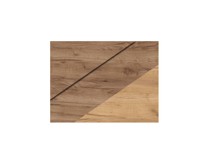 Šatníková skriňa s posuvnými dverami Puerto L220C 3D - craft tobaco / craft zlatý