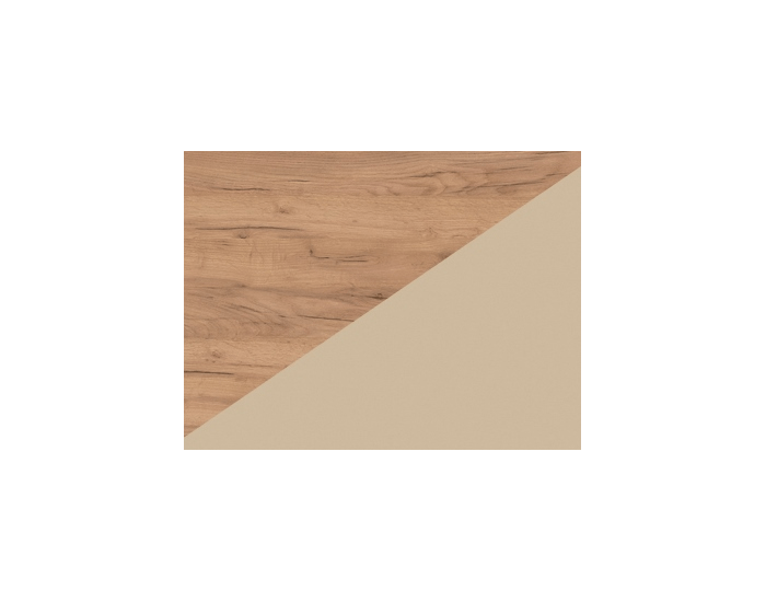 Jedálenská stolička A - craft zlatý / béžová ekokoža