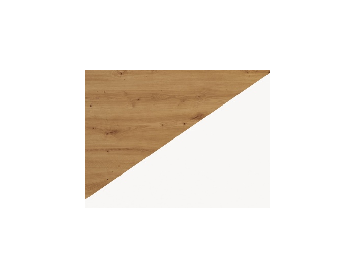 Jednolôžková posteľ s roštom Kitty KIT-04 90 - dub artisan / biela