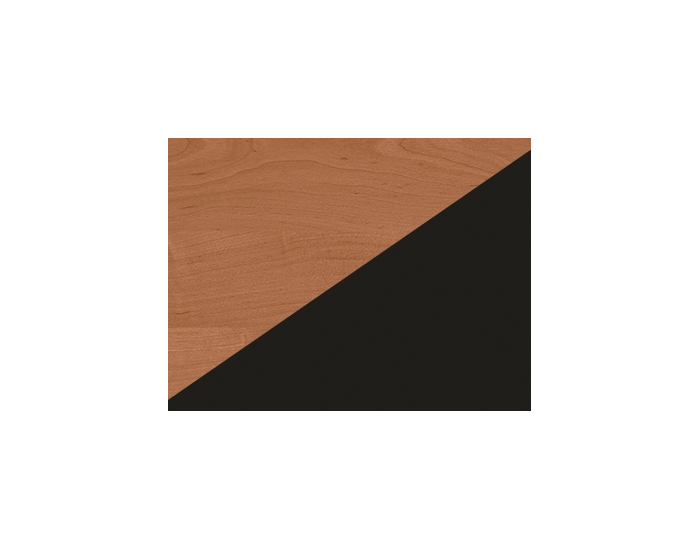 Botník s lavicou Bravo - jelša / čierna ekokoža