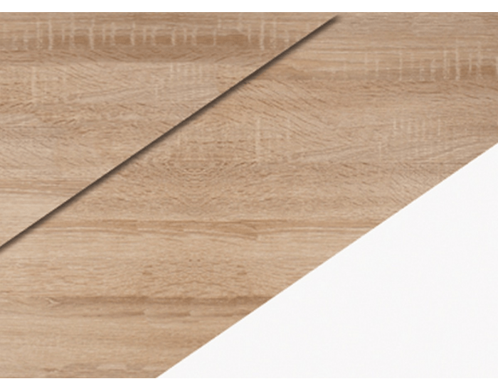 Šatníková skriňa s posuvnými dverami Rico 220D 3D - sonoma svetlá / biela