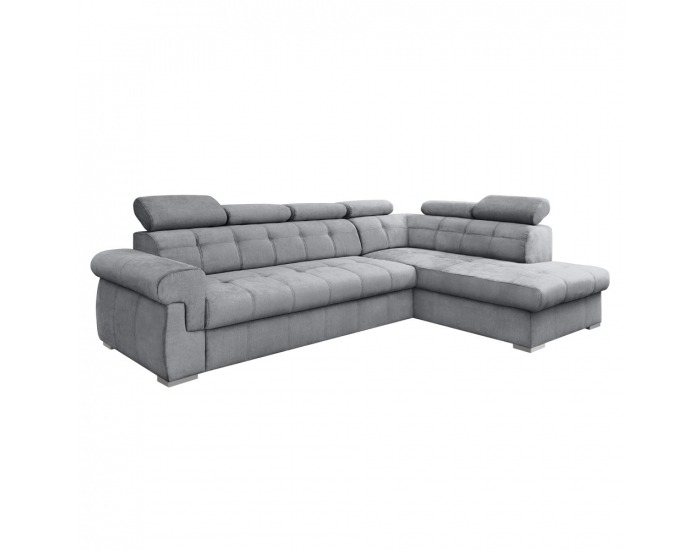 Rohová sedačka s rozkladom Primus Roh New P - sivá / strieborná