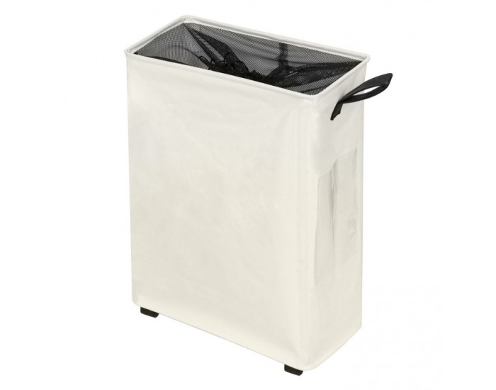 Skladací kôš na prádlo s kolieskami Prior - béžová