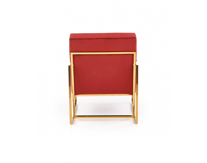 Kreslo Prius - bordová / zlatá