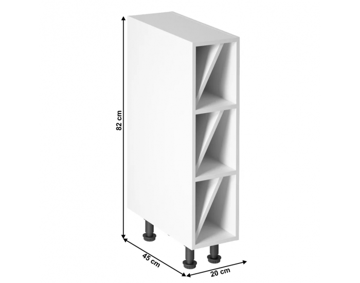 Dolná kuchynská skrinka Provance D20W - biela