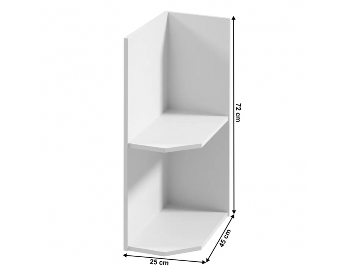 Dolná kuchynská skrinka Provance D25PZ P - biela
