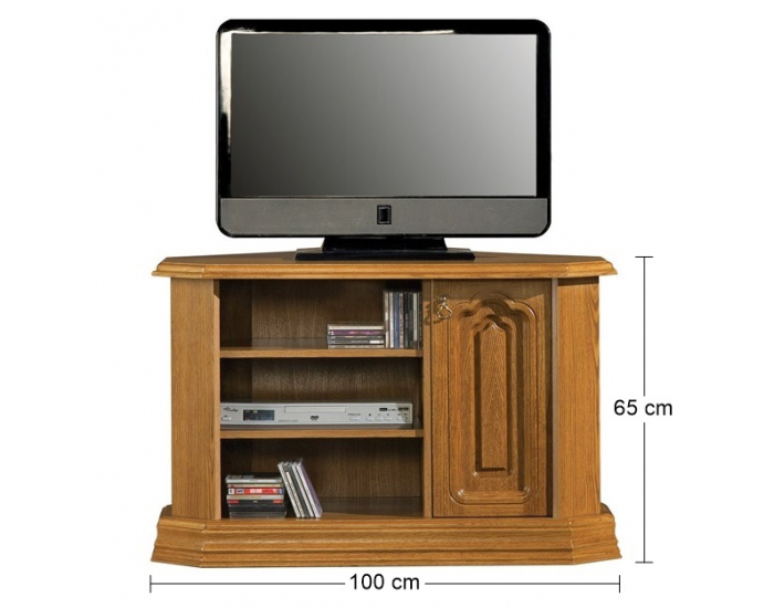 Rustikálny TV stolík Kinga F - drevo D3