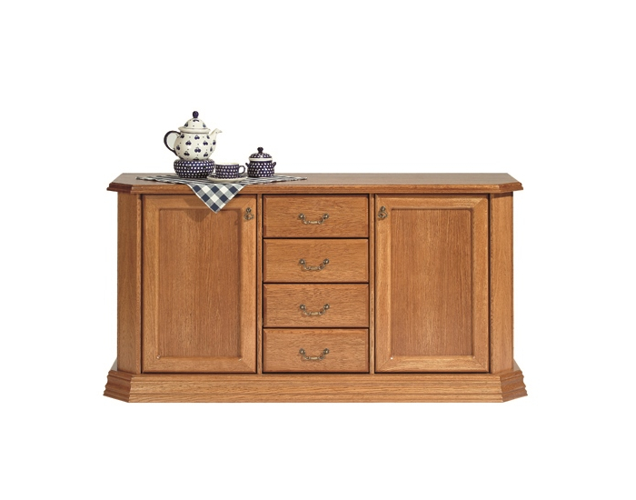 Rustikálna komoda Monika 4S - drevo D3