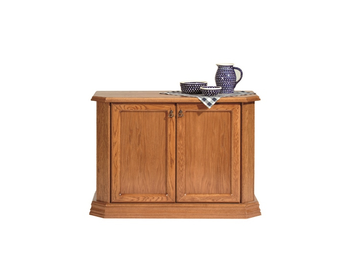 Rustikálna dvojdverová komoda Monika - drevo D3