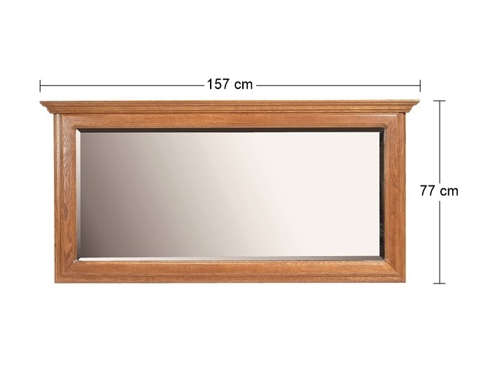 Rustikálne zrkadlo na stenu Monika - drevo D3