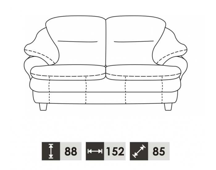 Kožená sedacia súprava s rozkladom Sara 3R+2+1 S - smotanová (G105)