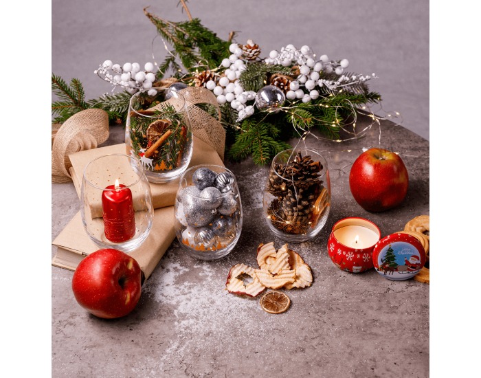 Pohár na vodu (4 ks) Quatro Amigos 600 ml - priehľadná / zlatá