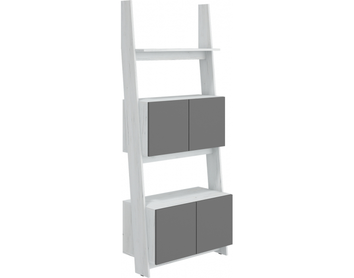 Obývacia izba Rack - craft biely / grafit