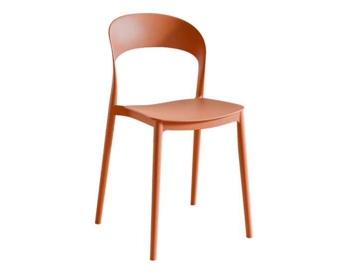 Stohovateľná stolička Radana New - oranžová