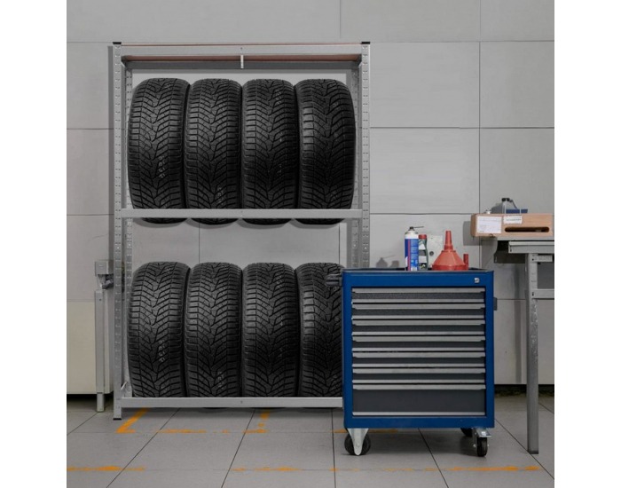 Stojan na pneumatiky Radel New - sivá