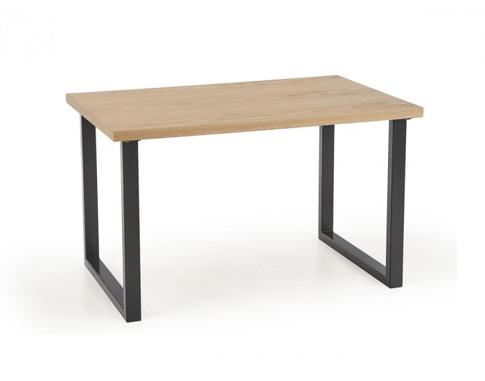 Jedálenský stôl Radus 120 - dub prírodný / čierna