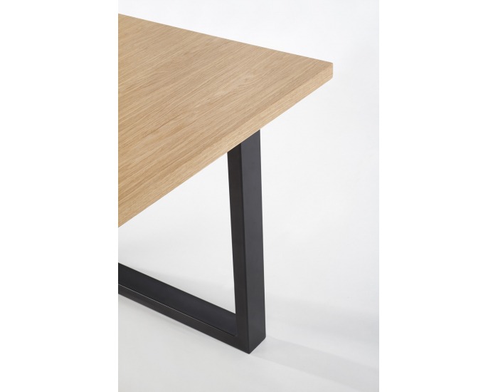 Jedálenský stôl Radus 160 - dub prírodný / čierna