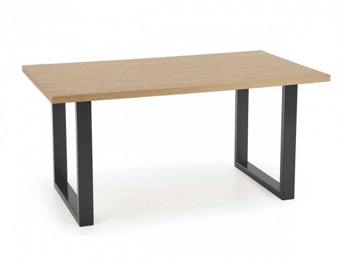 Jedálenský stôl Radus 160 - dub prírodný / čierna